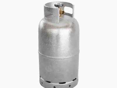 Gas Cylinder Set 3D model