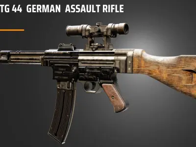 STG 44  German Assault  Rifle 3D model