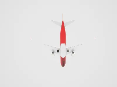 Airbus A330  Low-poly 3D model