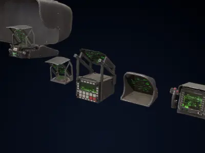 Cockpit Kitbash Set 3D model