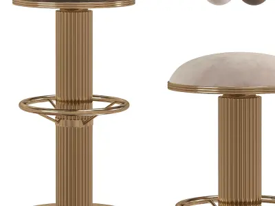 Mulligan II Bar CHair  3D model