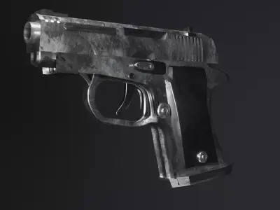 M1911 pistol  3D model Free low-poly 3D model