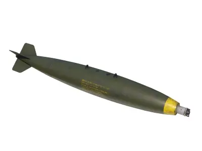 MK-82 MK82 500LB bomb aerial bomb 3D model