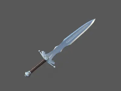 Sword Low-poly 3D model 47