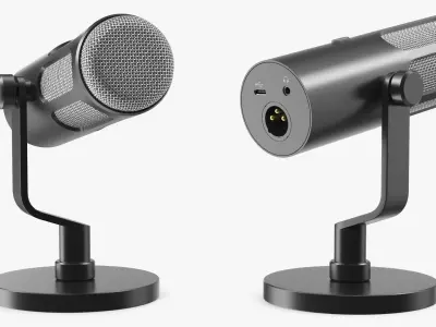 Wireless Microphones Collection 3D model
