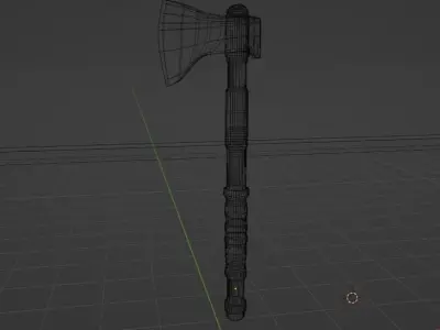 battle ax  Free 3D model
