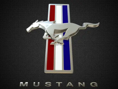 horse logo 3D model V1