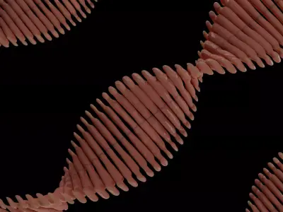 DNA Cell Visual Sci-fi Version  Low-poly 3D model