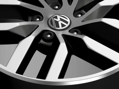 Volkswagen Golf S rim 3D model