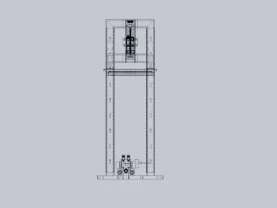 Camera adjusting mechanism 3D model