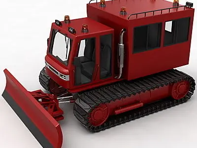 Snowplow Snowplough 3D model
