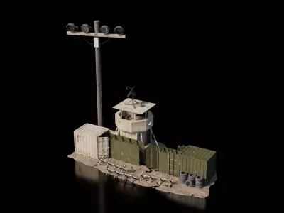 Warzone - Mobile Wall 3D model