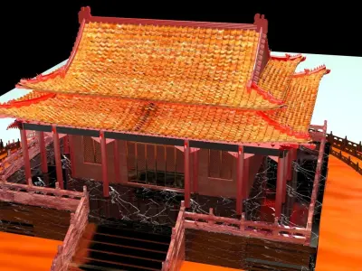 Chinese ancient palace  3D model purchase