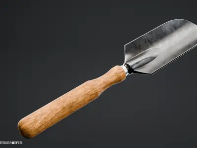 Garden Hand Trowel - Gardening Tool 3D model