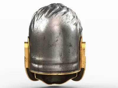 Medieval lion helmet 3D model