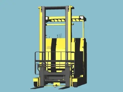 Reach Type Fork-Lift Nichiyu Platter50 3D model