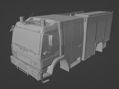 Magirus Firetruck 3D model