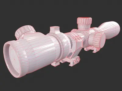 Scope 8x Low-poly 3D model