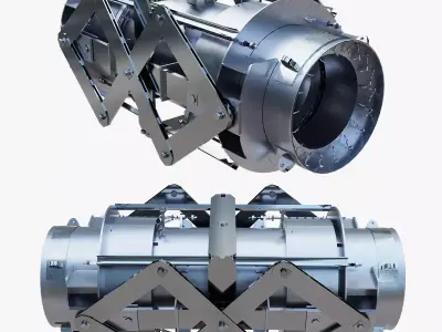 Heavy-Duty Pipeline Expansion Bellows 3D model