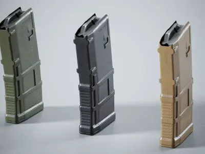 AR M4 Magpul Pmag Magazine Low-poly 3D model purchase