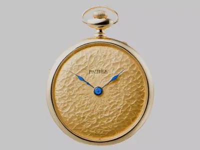 Low-Poly Patek Philippe 24K Gold Pocket Watch Low-poly 3D model