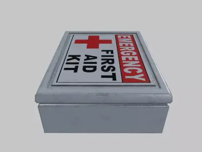 First Aid Box Low-poly 3D model