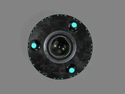 ufo retro style 3D model