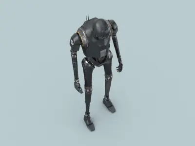 Rigged K-2SO - Standing 3D model
