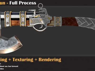 Axe Gun Tutorial   3D model