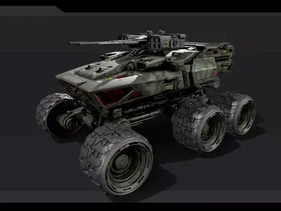 MPV 35 - Multi Purpose Vehicle Low-poly 3D model