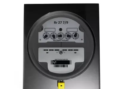 Electrical Meter Low-poly 3D model
