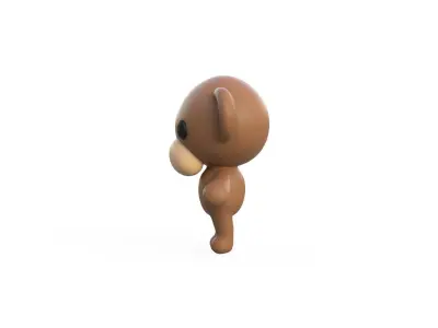 Little animal cute - Monkey cute - Character009 Low-poly 3D model