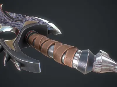 Fantasy Sword 12 3D Model Low-poly 3D model