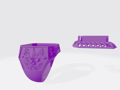 GENTS  FILLIGREE  RING 3D print model