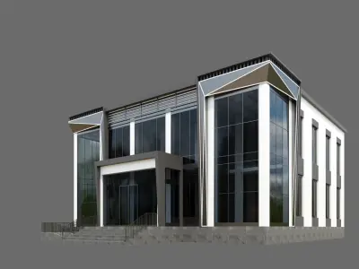 Office Building ID034 3D model