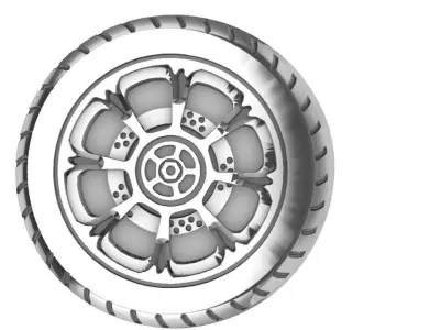 Wheel Motor  Ring 3D print model
