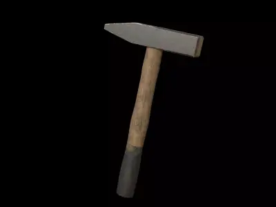 hammer Low-poly 3D model 10