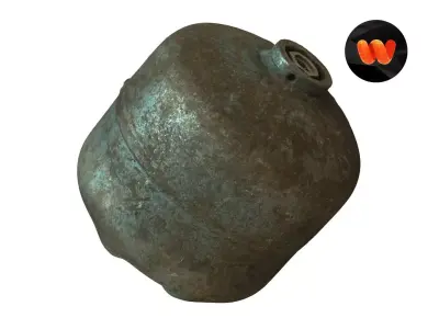 Old Gas Cylinder - Extreme Definition Scanned 3D model