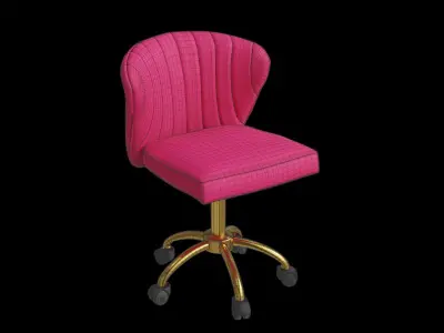 Dalila Desk Chair Low-poly 3D model