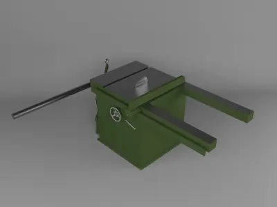 horizontal circular saw 3D model