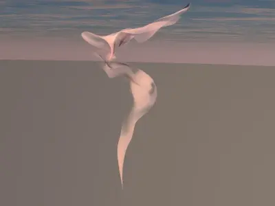 Smoking Smoke Animation Low-poly 3D model