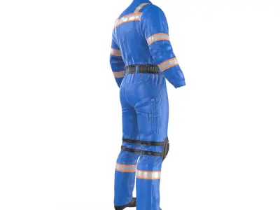 Boiler Suit- Workwear Low-poly 3D model