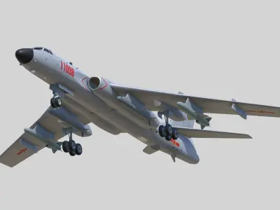 Xian H-6 K 3D model