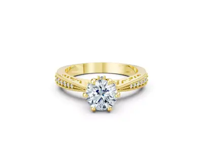 25 engagement rings 3DM files and renders pack 3D print model