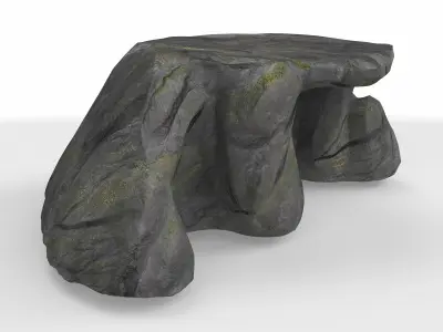 stylized flat cavern  3D model