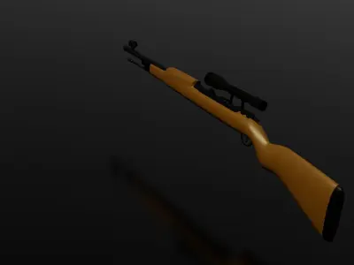 Kar98 Gun Low-poly 3D model