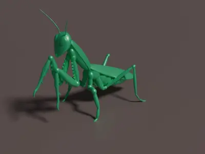 Mantis Low-poly 3D print model