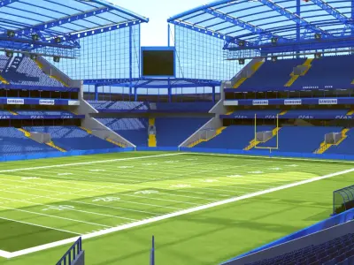 American Football Big Stadium 3D model