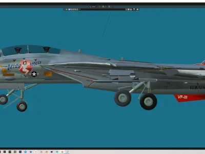 F-14 Miss Molly Free 3D model