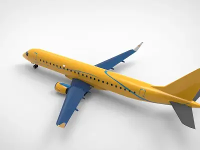 airpnae Embraer E190 3D model